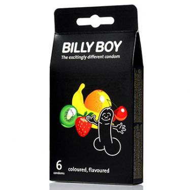 Préservatifs Billy Boy Coloured & Flavoured x4